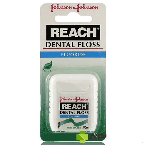 reach dental floss waxed